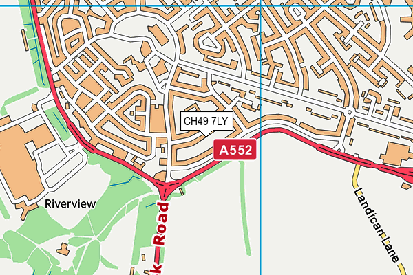 CH49 7LY map - OS VectorMap District (Ordnance Survey)