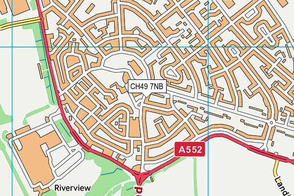 CH49 7NB map - OS VectorMap District (Ordnance Survey)