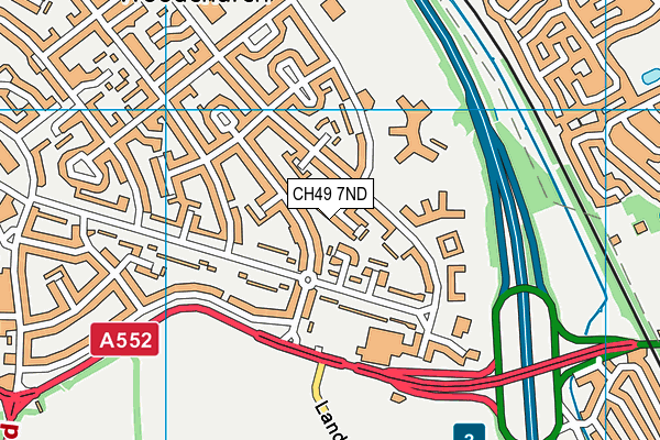 CH49 7ND map - OS VectorMap District (Ordnance Survey)