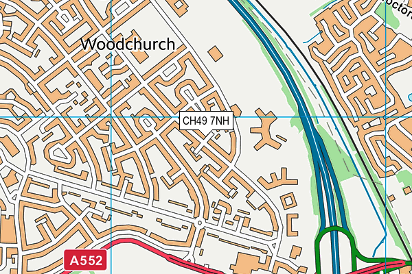 CH49 7NH map - OS VectorMap District (Ordnance Survey)