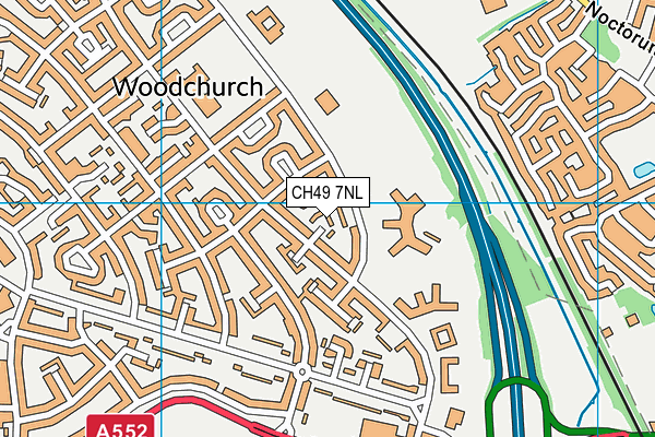 CH49 7NL map - OS VectorMap District (Ordnance Survey)