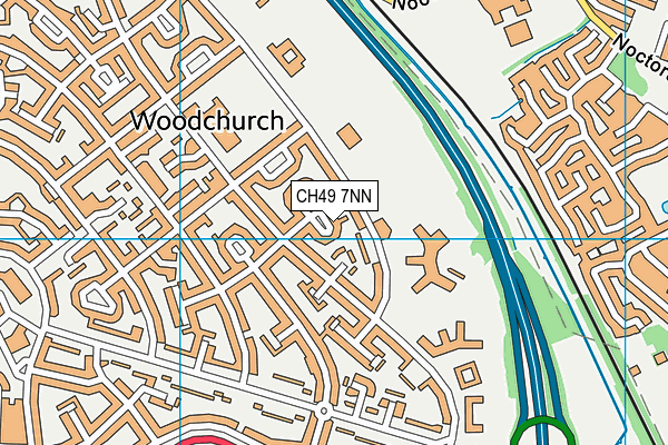 CH49 7NN map - OS VectorMap District (Ordnance Survey)