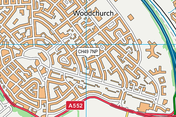 CH49 7NP map - OS VectorMap District (Ordnance Survey)