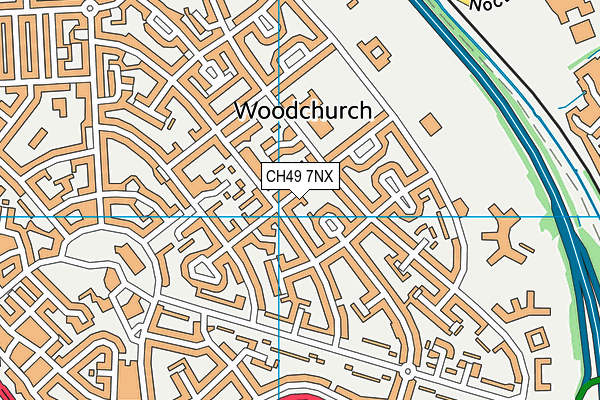 CH49 7NX map - OS VectorMap District (Ordnance Survey)