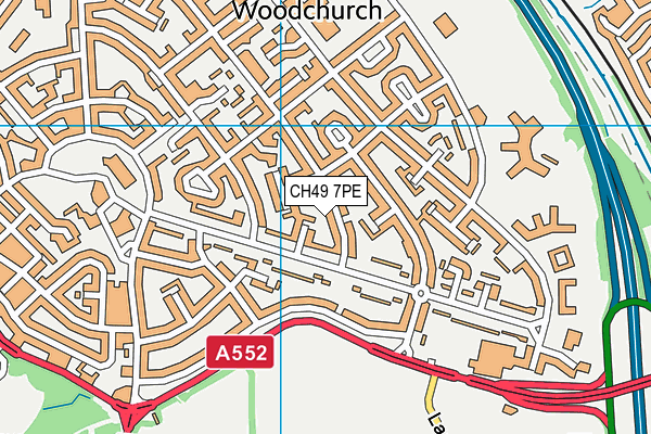 CH49 7PE map - OS VectorMap District (Ordnance Survey)