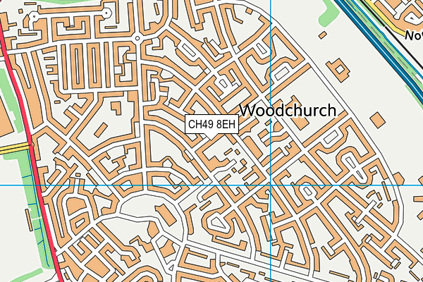 CH49 8EH map - OS VectorMap District (Ordnance Survey)