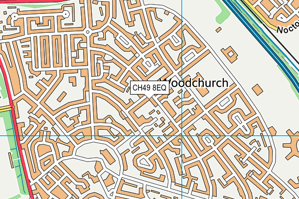 CH49 8EQ map - OS VectorMap District (Ordnance Survey)