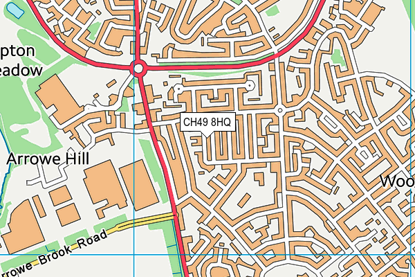 CH49 8HQ map - OS VectorMap District (Ordnance Survey)