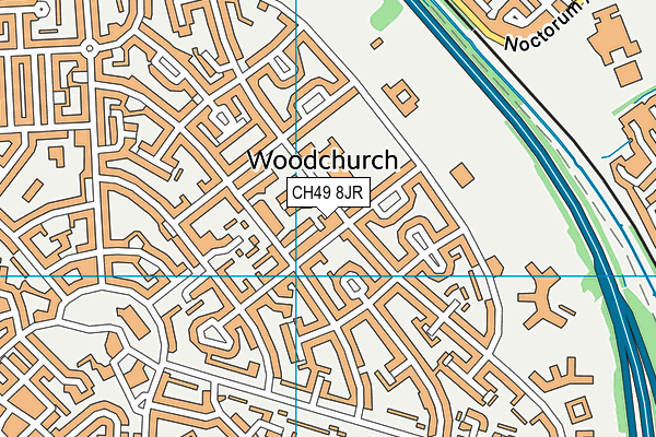 CH49 8JR map - OS VectorMap District (Ordnance Survey)