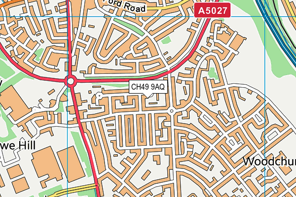 CH49 9AQ map - OS VectorMap District (Ordnance Survey)