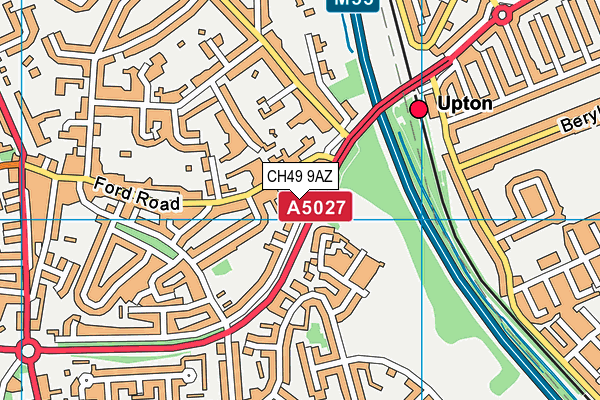 CH49 9AZ map - OS VectorMap District (Ordnance Survey)