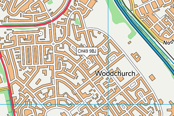 CH49 9BJ map - OS VectorMap District (Ordnance Survey)