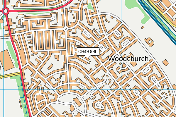 CH49 9BL map - OS VectorMap District (Ordnance Survey)