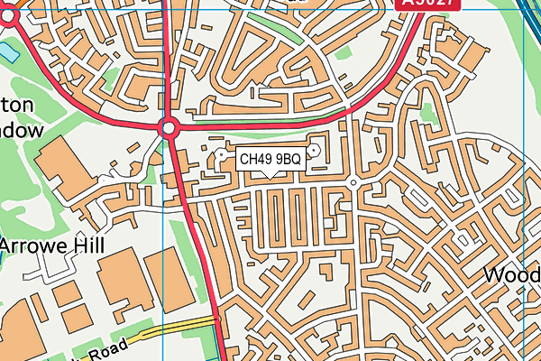 CH49 9BQ map - OS VectorMap District (Ordnance Survey)