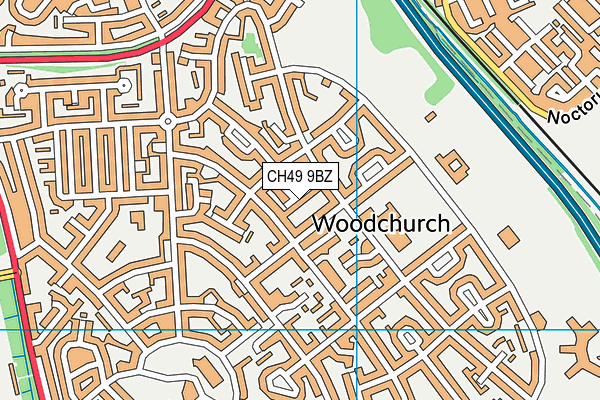 CH49 9BZ map - OS VectorMap District (Ordnance Survey)