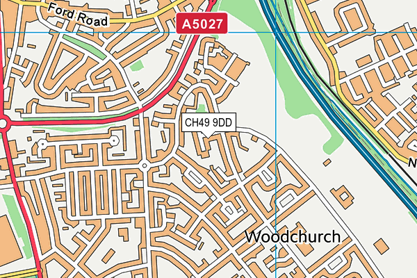 CH49 9DD map - OS VectorMap District (Ordnance Survey)