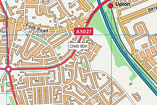 CH49 9DH map - OS VectorMap District (Ordnance Survey)