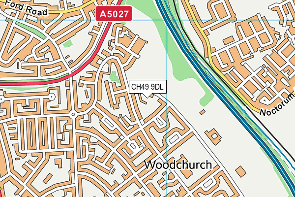 CH49 9DL map - OS VectorMap District (Ordnance Survey)