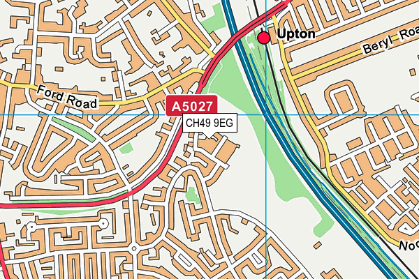 CH49 9EG map - OS VectorMap District (Ordnance Survey)