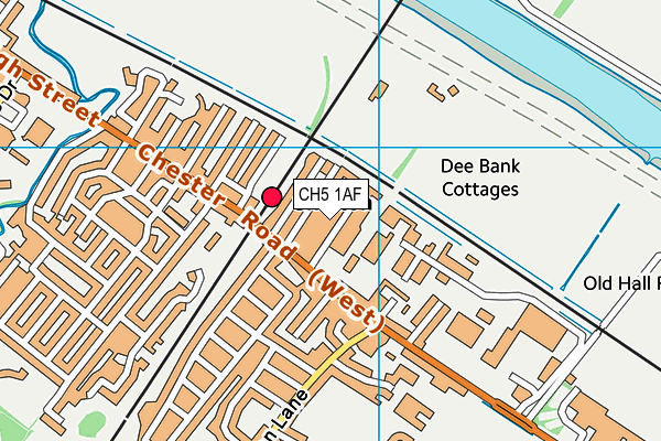 CH5 1AF map - OS VectorMap District (Ordnance Survey)