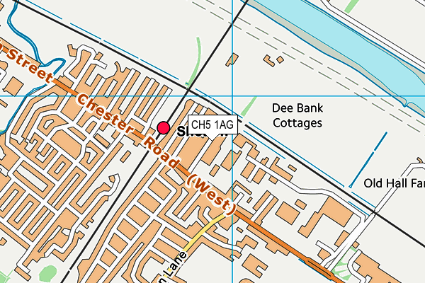 CH5 1AG map - OS VectorMap District (Ordnance Survey)