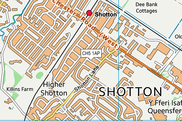 CH5 1AP map - OS VectorMap District (Ordnance Survey)