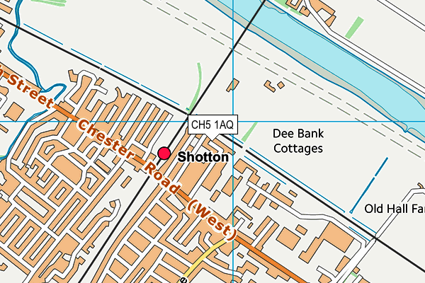 CH5 1AQ map - OS VectorMap District (Ordnance Survey)