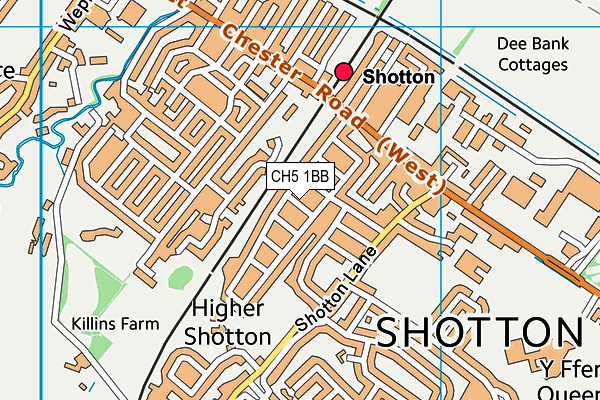 CH5 1BB map - OS VectorMap District (Ordnance Survey)