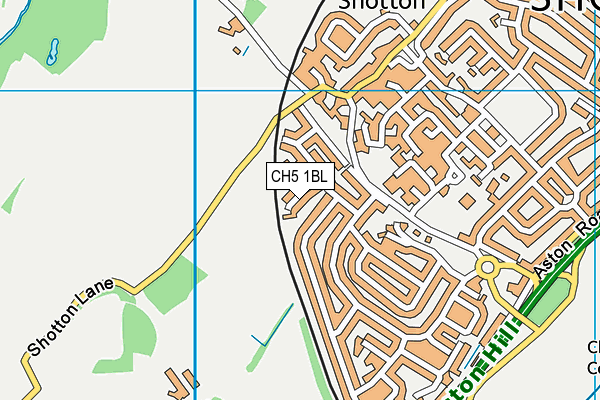 CH5 1BL map - OS VectorMap District (Ordnance Survey)