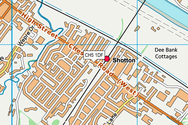 CH5 1DF map - OS VectorMap District (Ordnance Survey)