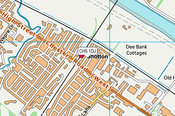 CH5 1DJ map - OS VectorMap District (Ordnance Survey)