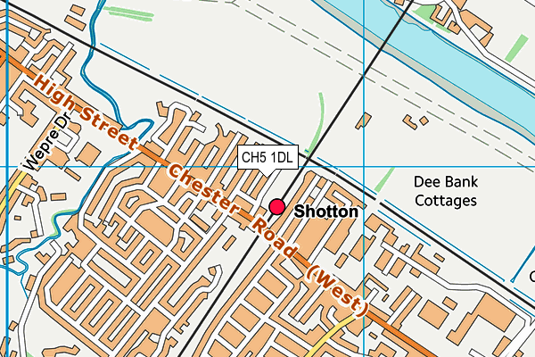 CH5 1DL map - OS VectorMap District (Ordnance Survey)