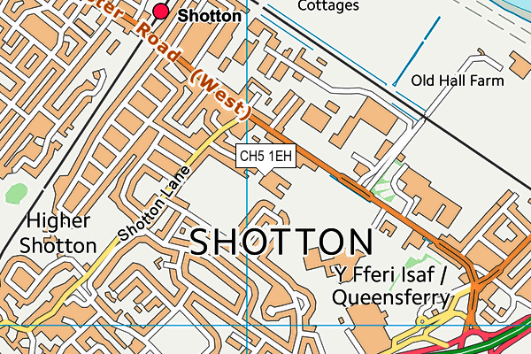 CH5 1EH map - OS VectorMap District (Ordnance Survey)