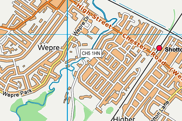 CH5 1HN map - OS VectorMap District (Ordnance Survey)