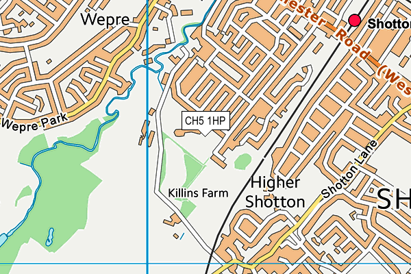 CH5 1HP map - OS VectorMap District (Ordnance Survey)