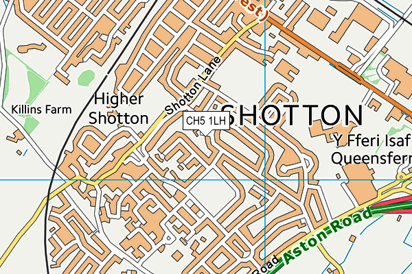 CH5 1LH map - OS VectorMap District (Ordnance Survey)