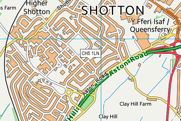 CH5 1LN map - OS VectorMap District (Ordnance Survey)