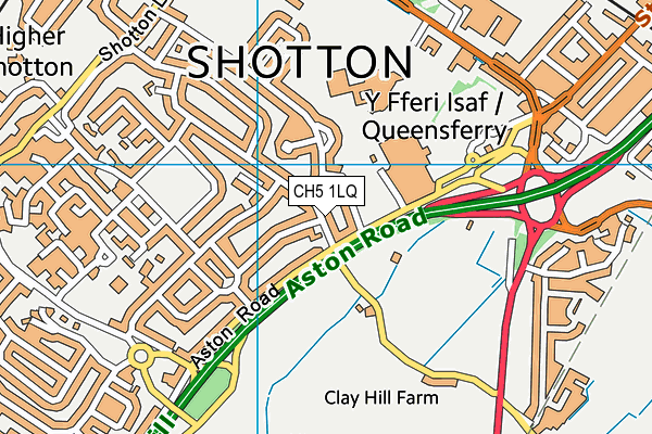 CH5 1LQ map - OS VectorMap District (Ordnance Survey)