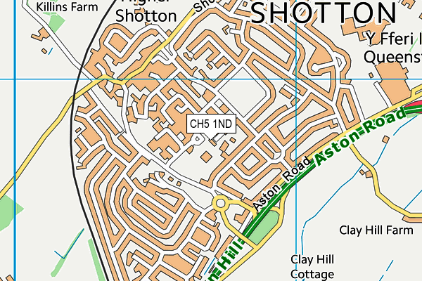 CH5 1ND map - OS VectorMap District (Ordnance Survey)