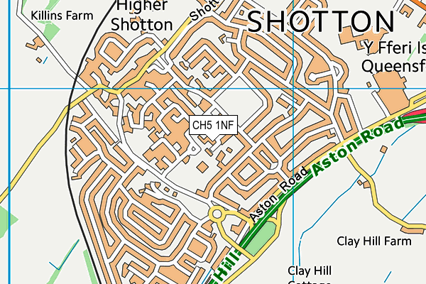 CH5 1NF map - OS VectorMap District (Ordnance Survey)