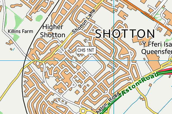 CH5 1NT map - OS VectorMap District (Ordnance Survey)