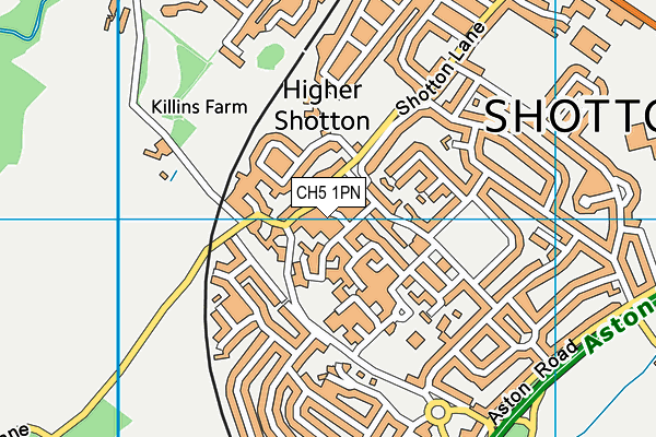 CH5 1PN map - OS VectorMap District (Ordnance Survey)