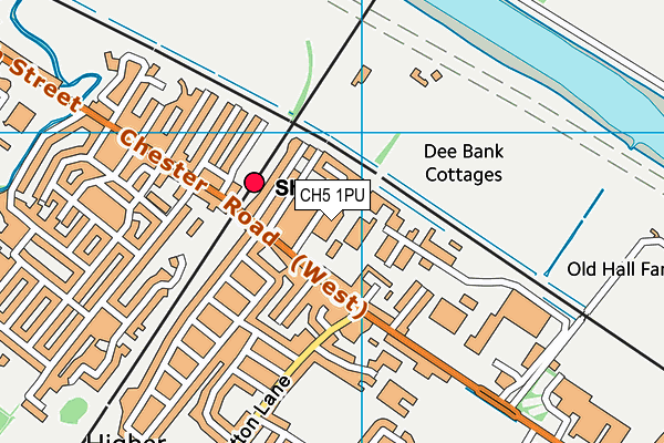 CH5 1PU map - OS VectorMap District (Ordnance Survey)