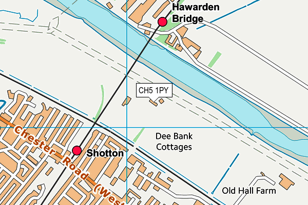 CH5 1PY map - OS VectorMap District (Ordnance Survey)