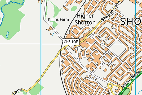 CH5 1QF map - OS VectorMap District (Ordnance Survey)