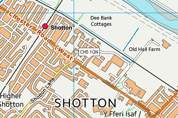 CH5 1QN map - OS VectorMap District (Ordnance Survey)