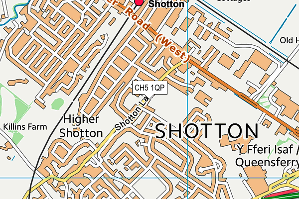 CH5 1QP map - OS VectorMap District (Ordnance Survey)