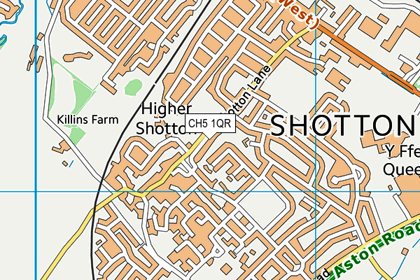 CH5 1QR map - OS VectorMap District (Ordnance Survey)