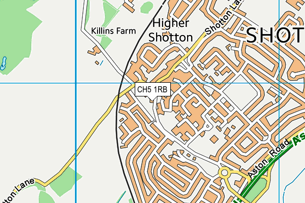 CH5 1RB map - OS VectorMap District (Ordnance Survey)
