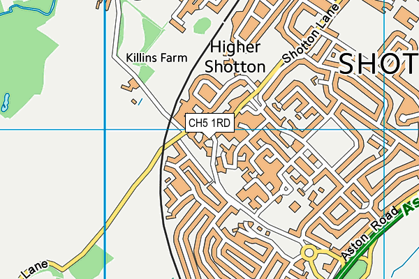 CH5 1RD map - OS VectorMap District (Ordnance Survey)